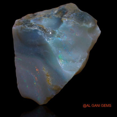 Natural Fire Opal Gemstone 30.00 Cts Loose Fancy Rough From Australia 27x26x8 mm R-510