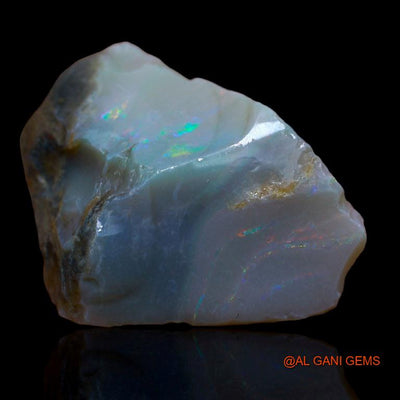 Natural Fire Opal Gemstone 30.00 Cts Loose Fancy Rough From Australia 27x26x8 mm R-510