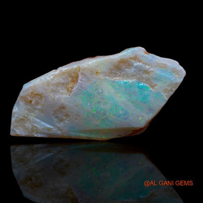 Natural Untreated Fire Opal Loose Gemstone Fancy Rough From Australia 34.00 Cts 45x21x6 mm R-511