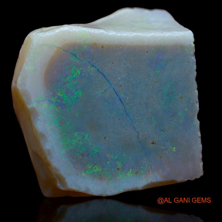 Natural Fire Opal Gemstone 39.00 Cts Loose Fancy Rough From Australia 23x23x9 mm R-512