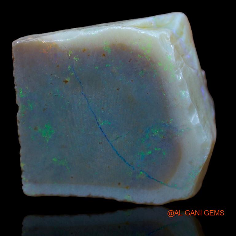 Natural Fire Opal Gemstone 39.00 Cts Loose Fancy Rough From Australia 23x23x9 mm R-512