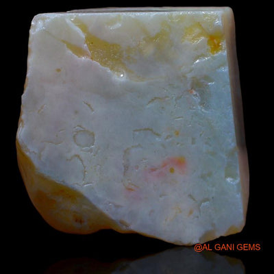 Natural Fire Opal Gemstone 39.00 Cts Loose Fancy Rough From Australia 23x23x9 mm R-512