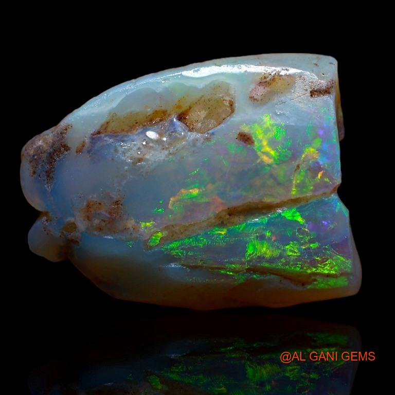 25.00 Cts Natural Australian Fire Opal Loose Gemstone Fancy Rough 24x19x9 mm R-515