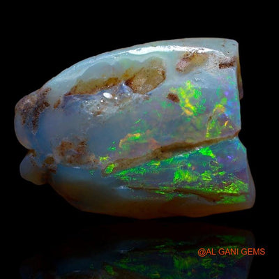 25.00 Cts Natural Australian Fire Opal Loose Gemstone Fancy Rough 24x19x9 mm R-515