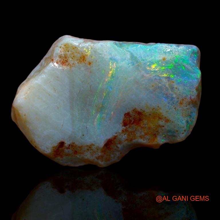 16.00 Cts Natural Australian Fire Opal Loose Gemstone Fancy Rough 25x17x6 mm R-524