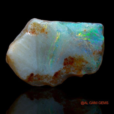 16.00 Cts Natural Australian Fire Opal Loose Gemstone Fancy Rough 25x17x6 mm R-524
