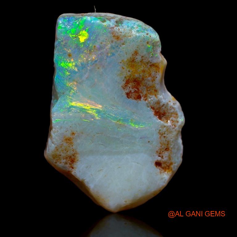 16.00 Cts Natural Australian Fire Opal Loose Gemstone Fancy Rough 25x17x6 mm R-524