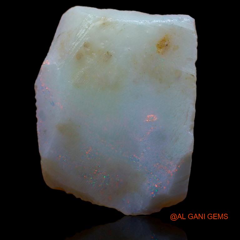 Natural Untreated Fire Opal Loose Gemstone Fancy Rough From Australia 25.00 Cts 24x19x10 mm R-530