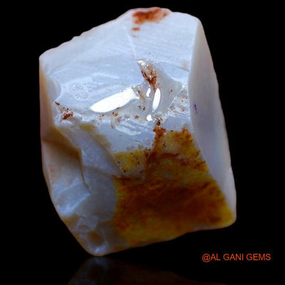 Natural Untreated Fire Opal Loose Gemstone Fancy Rough From Australia 25.00 Cts 24x19x10 mm R-530