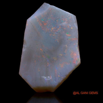 Natural Untreated Fire Opal Loose Gemstone Fancy Rough From Australia 11.00 Cts 22x18x3 mm R-534