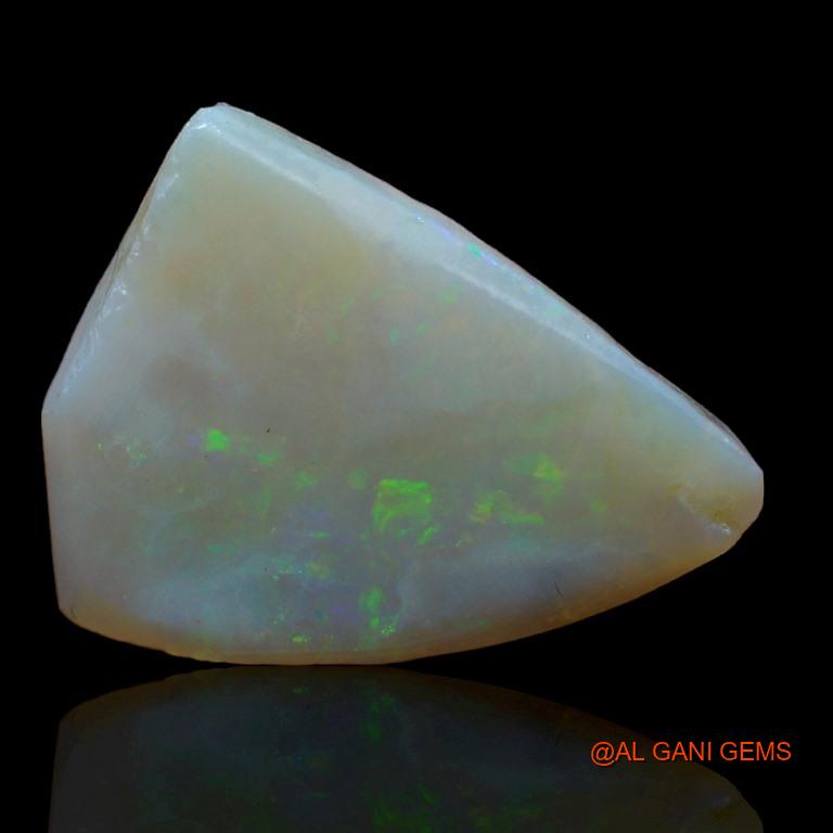 Natural Fire Opal Gemstone 11.00 Cts Loose Fancy Rough From Australia 26x20x4 mm R-535