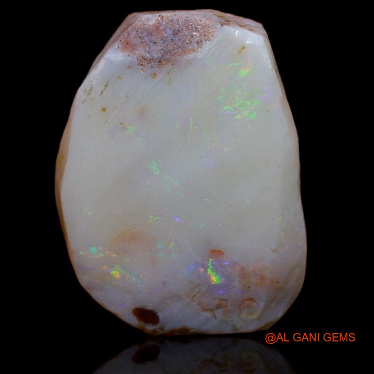 39.00 Cts Natural Australian Fire Opal Loose Gemstone Fancy Rough 25x19x11 mm R-536