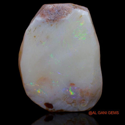 39.00 Cts Natural Australian Fire Opal Loose Gemstone Fancy Rough 25x19x11 mm R-536