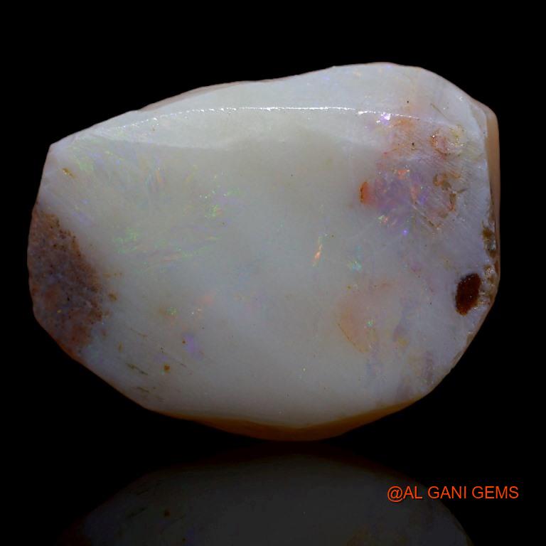 39.00 Cts Natural Australian Fire Opal Loose Gemstone Fancy Rough 25x19x11 mm R-536