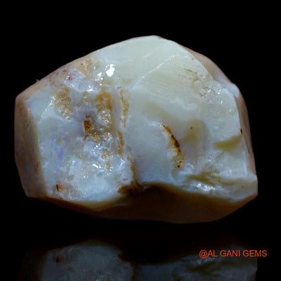 39.00 Cts Natural Australian Fire Opal Loose Gemstone Fancy Rough 25x19x11 mm R-536