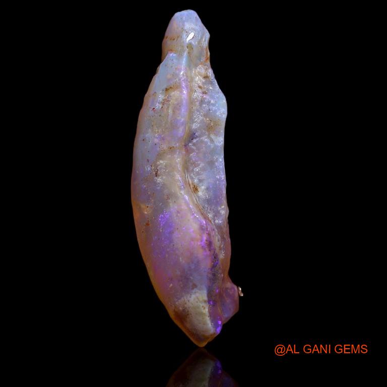 21.00 Cts Natural Australian Fire Opal Loose Gemstone Fancy Rough 39x10x8 mm R-548