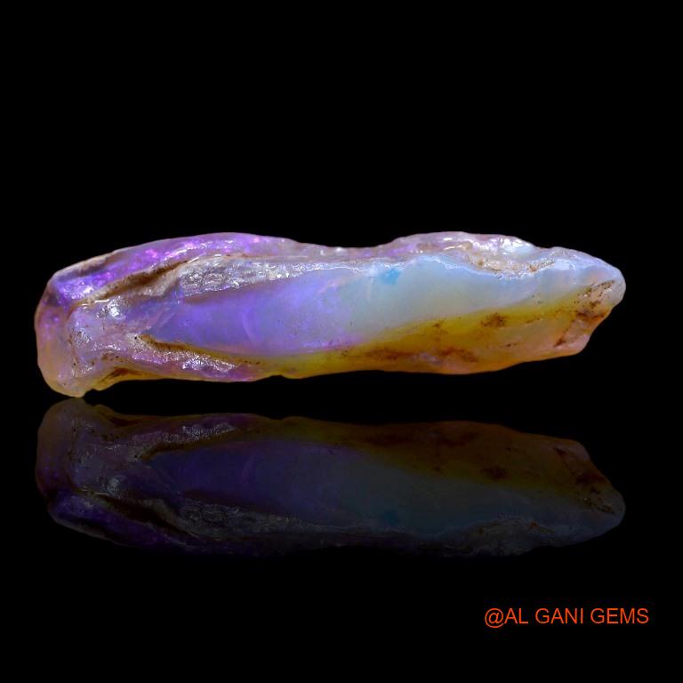 21.00 Cts Natural Australian Fire Opal Loose Gemstone Fancy Rough 39x10x8 mm R-548