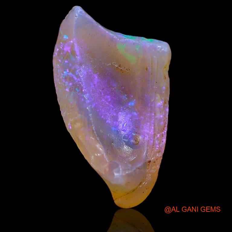 9.00 Cts Natural Australian Fire Opal Fancy Rough Loose Gemstone For Jewelry 24x15x6 mm R-550