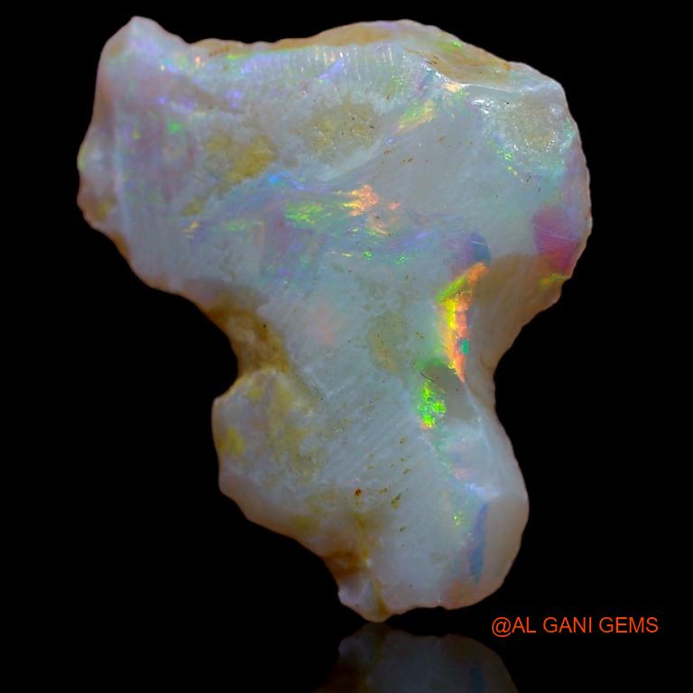 6.00 Cts Natural Australian Fire Opal Loose Gemstone Fancy Rough 19x17x4 mm R-556