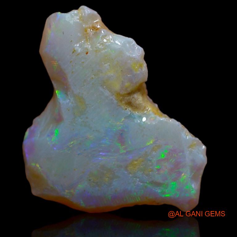 6.00 Cts Natural Australian Fire Opal Loose Gemstone Fancy Rough 19x17x4 mm R-556