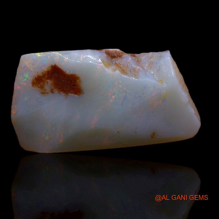Natural Fire Opal Gemstone 9.00 Cts Loose Fancy Rough From Australia 23x12x5 mm R-559