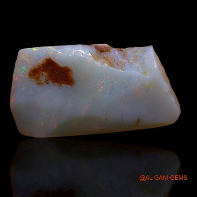 Natural Fire Opal Gemstone 9.00 Cts Loose Fancy Rough From Australia 23x12x5 mm R-559