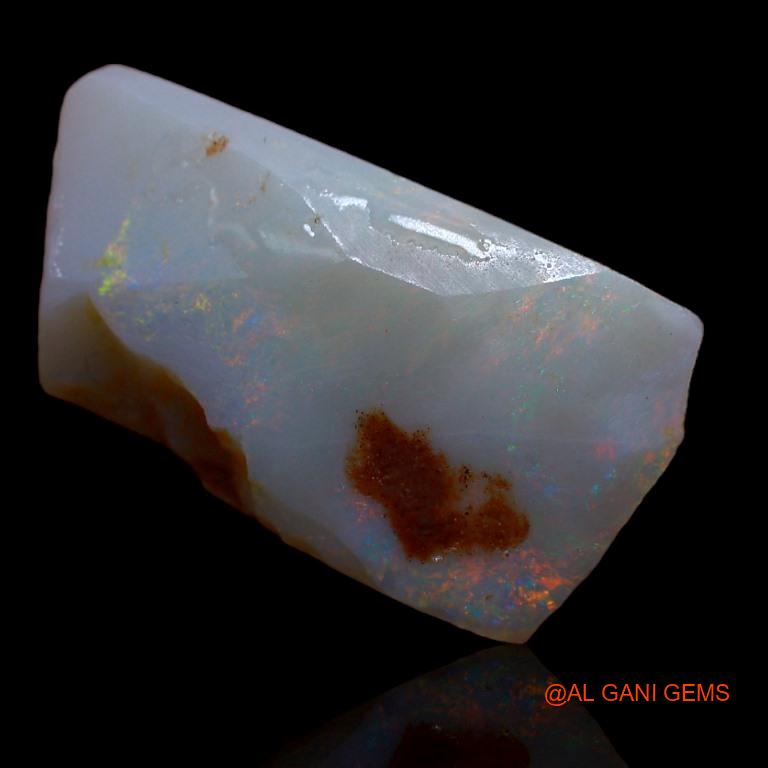 Natural Fire Opal Gemstone 9.00 Cts Loose Fancy Rough From Australia 23x12x5 mm R-559