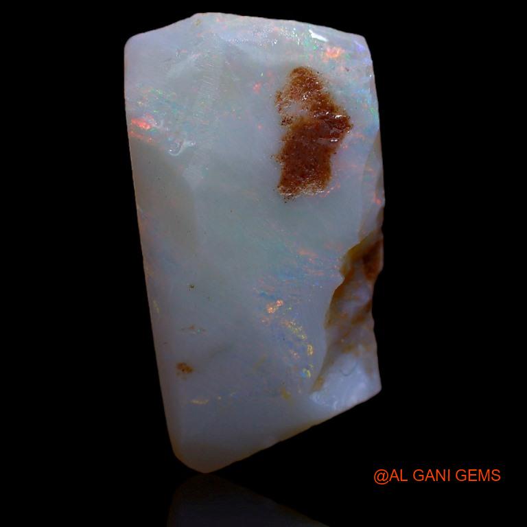 Natural Fire Opal Gemstone 9.00 Cts Loose Fancy Rough From Australia 23x12x5 mm R-559
