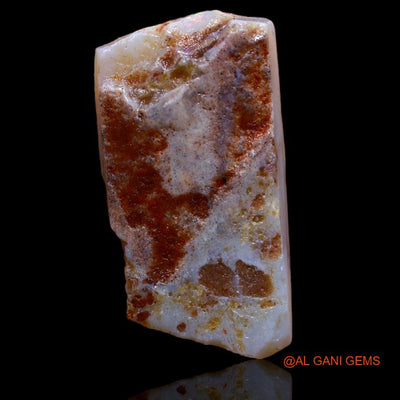Natural Fire Opal Gemstone 9.00 Cts Loose Fancy Rough From Australia 23x12x5 mm R-559