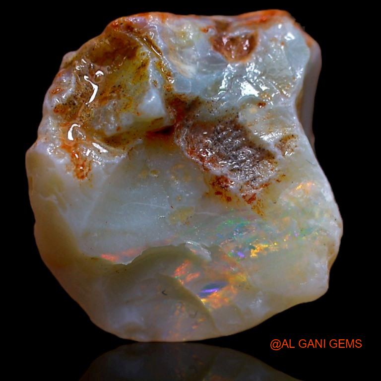 12.00 Cts Natural Australian Fire Opal Loose Gemstone Fancy Rough 16x16x11 mm R-576