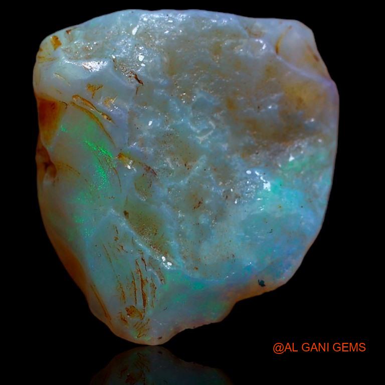 12.00 Cts Natural Australian Fire Opal Fancy Rough Loose Gemstone For Jewelry 18x17x7 mm R-583