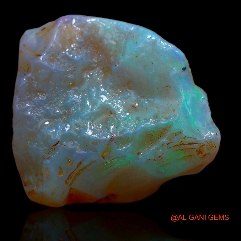 12.00 Cts Natural Australian Fire Opal Fancy Rough Loose Gemstone For Jewelry 18x17x7 mm R-583
