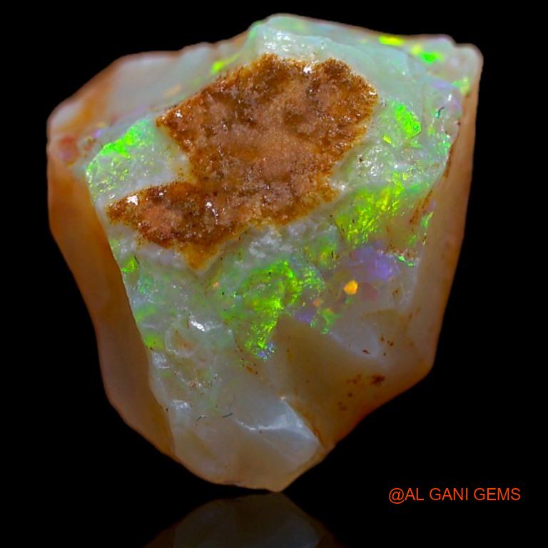 Natural Untreated Fire Opal Loose Gemstone Fancy Rough From Australia 4.70 Cts 12x11x6 mm R-584