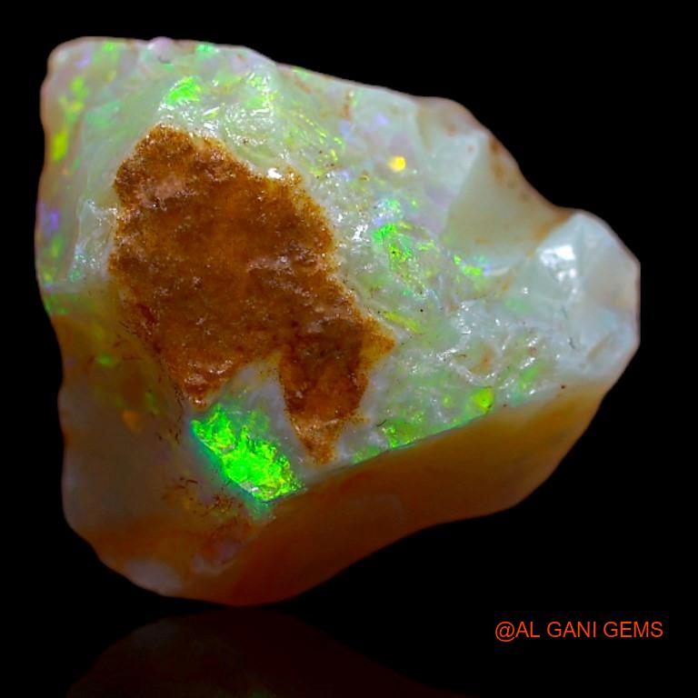 Natural Untreated Fire Opal Loose Gemstone Fancy Rough From Australia 4.70 Cts 12x11x6 mm R-584