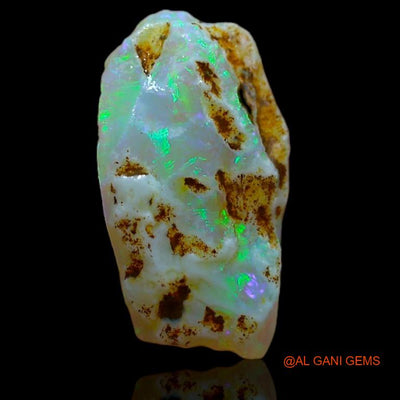Natural Fire Opal Gemstone 3.80 Cts Loose Fancy Rough From Australia 16x9x5 mm R-592