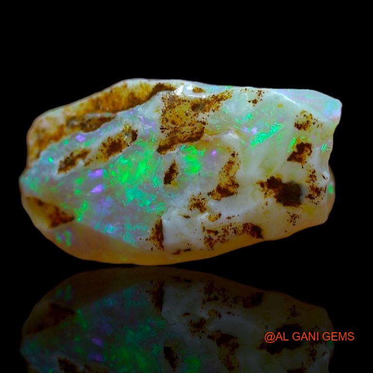 Natural Fire Opal Gemstone 3.80 Cts Loose Fancy Rough From Australia 16x9x5 mm R-592