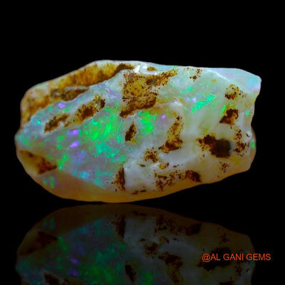 Natural Fire Opal Gemstone 3.80 Cts Loose Fancy Rough From Australia 16x9x5 mm R-592