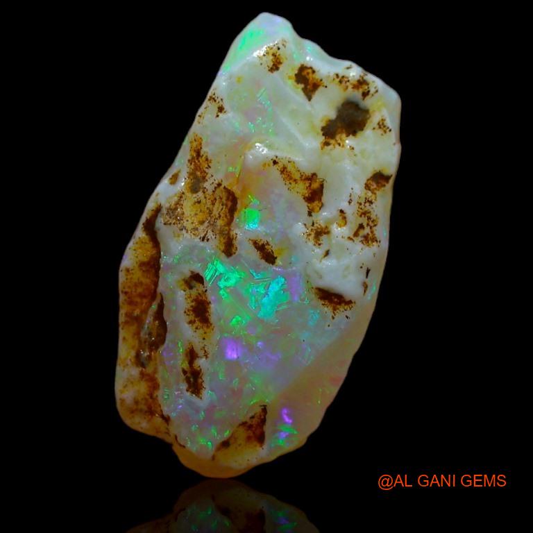 Natural Fire Opal Gemstone 3.80 Cts Loose Fancy Rough From Australia 16x9x5 mm R-592