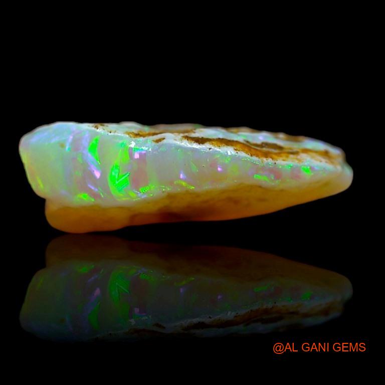 Natural Fire Opal Gemstone 3.80 Cts Loose Fancy Rough From Australia 16x9x5 mm R-592