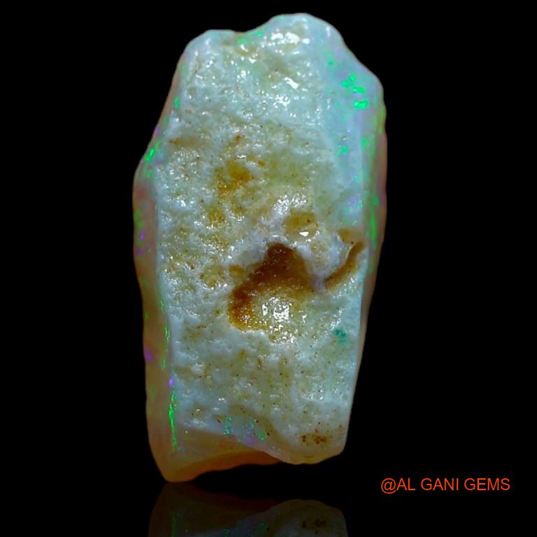 Natural Fire Opal Gemstone 3.80 Cts Loose Fancy Rough From Australia 16x9x5 mm R-592