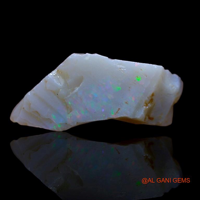Natural Untreated Fire Opal Loose Gemstone Fancy Rough From Australia 8.00 Cts 21x11x9 mm R-593