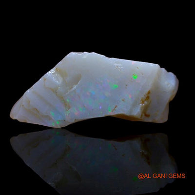 Natural Untreated Fire Opal Loose Gemstone Fancy Rough From Australia 8.00 Cts 21x11x9 mm R-593