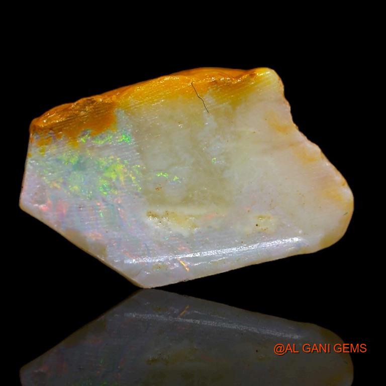 8.00 Cts Natural Australian Fire Opal Loose Gemstone Fancy Rough 15x10x9 mm R-594