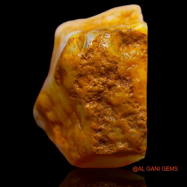 8.00 Cts Natural Australian Fire Opal Loose Gemstone Fancy Rough 15x10x9 mm R-594