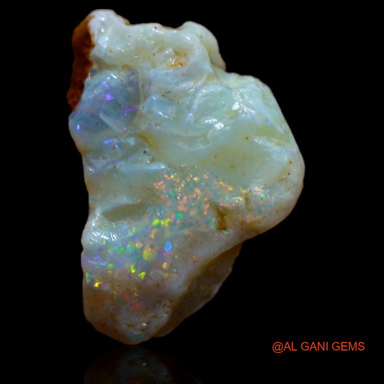 Natural Untreated Fire Opal Loose Gemstone Fancy Rough From Australia 6.00 Cts 14x13x10 mm R-595