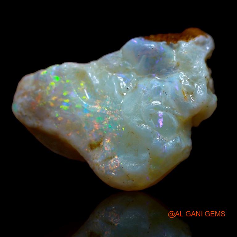 Natural Untreated Fire Opal Loose Gemstone Fancy Rough From Australia 6.00 Cts 14x13x10 mm R-595