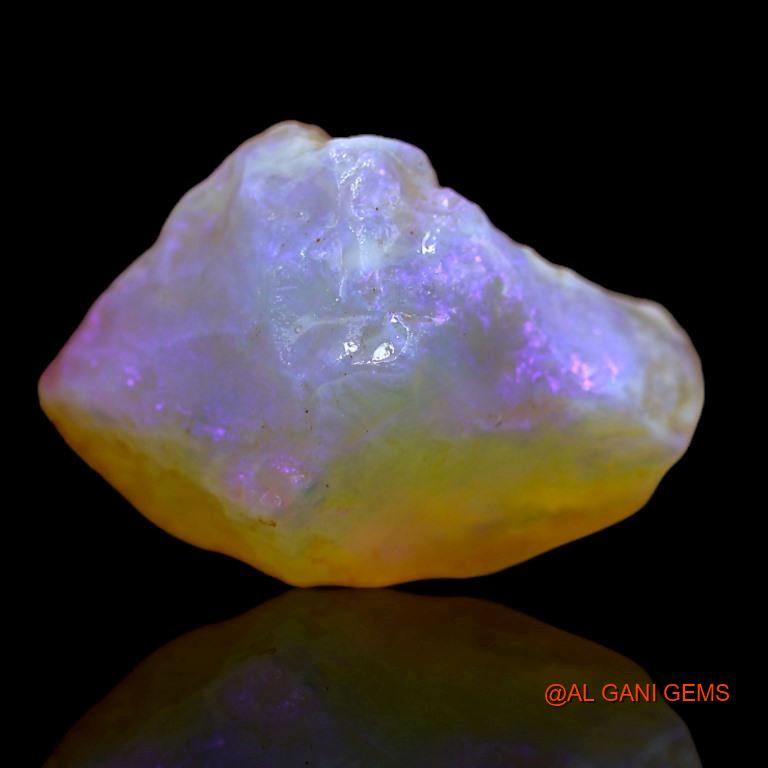 7.70 Cts Unheated Australian Fire Opal Loose Gemstone Fancy Rough Natural 14x14x8 mm R-596
