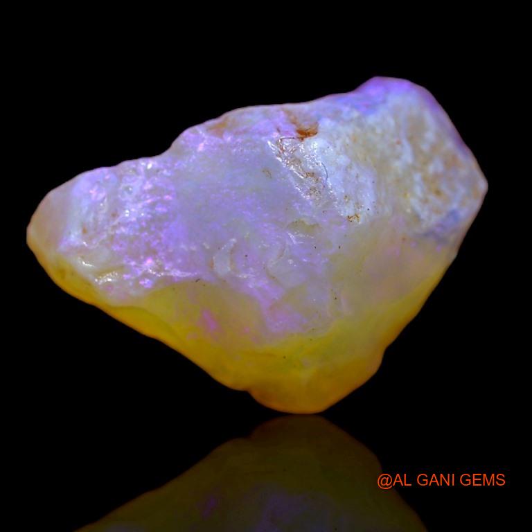 7.70 Cts Unheated Australian Fire Opal Loose Gemstone Fancy Rough Natural 14x14x8 mm R-596
