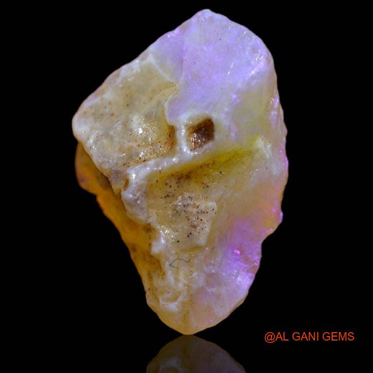 7.70 Cts Unheated Australian Fire Opal Loose Gemstone Fancy Rough Natural 14x14x8 mm R-596