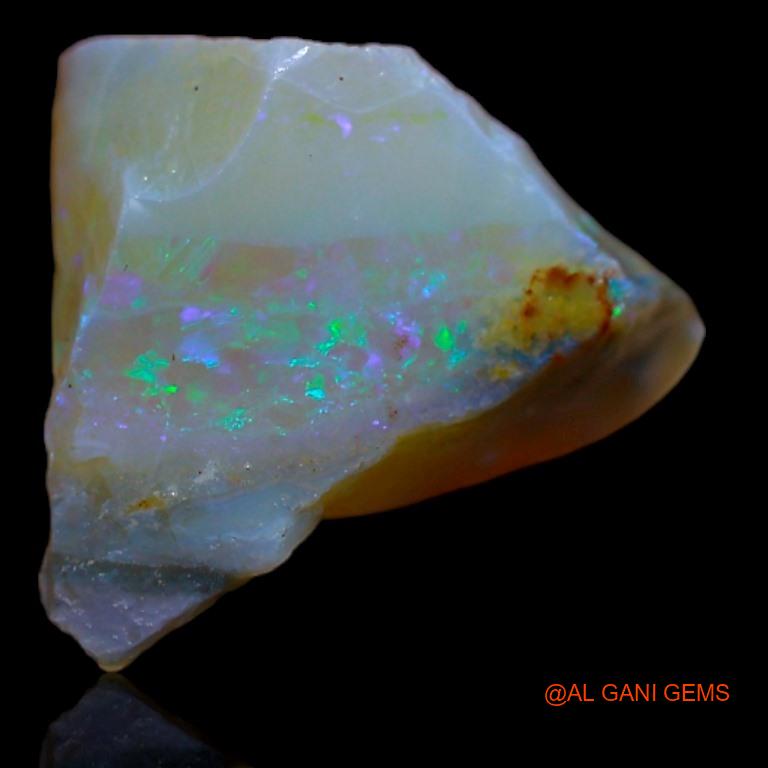 Natural Fire Opal Gemstone 6.00 Cts Loose Fancy Rough From Australia 15x11x9 mm R-597